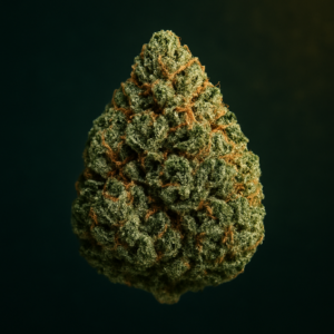 AI : a premium cannabis flower bud, macro product detail,…